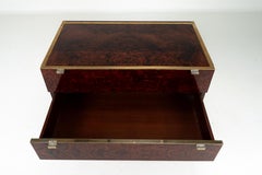 A Willy Rizzo Chest of Drawers and Brass Trim