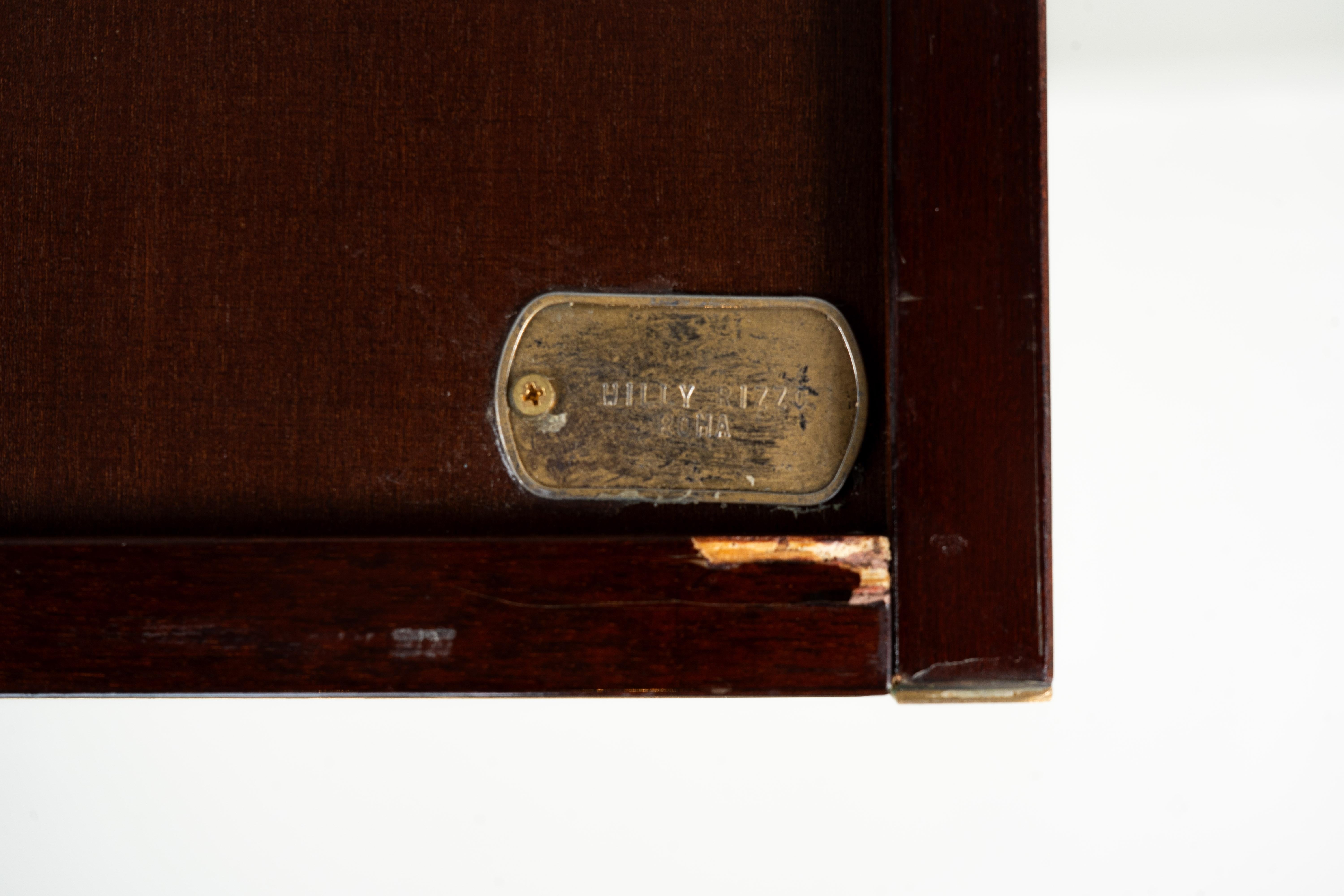 A Willy Rizzo Chest with Two Doors and Brass Trim For Sale 5
