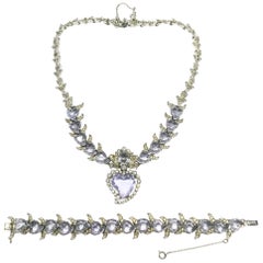 A 'Witch's Heart' necklace and bracelet, Christian Dior by Mitchel Maer, 1950s.