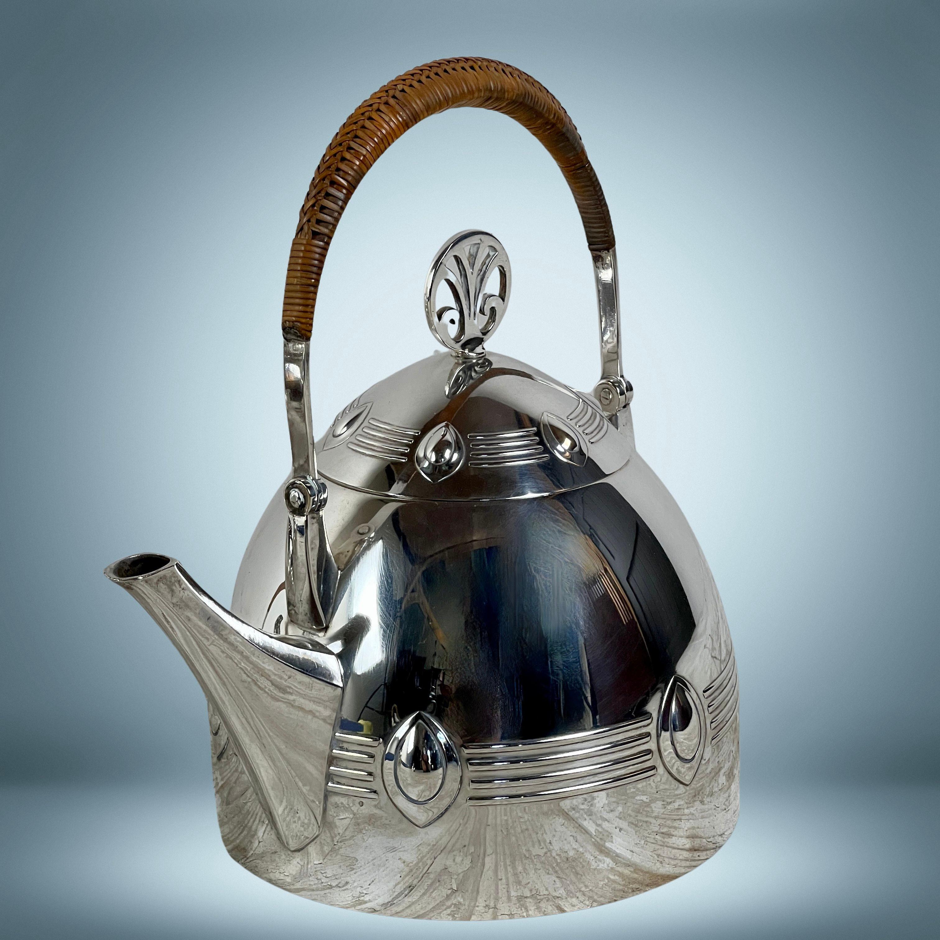 German A WMF Silver Plate Jugendstil Tea And Coffee Set Circa 1906