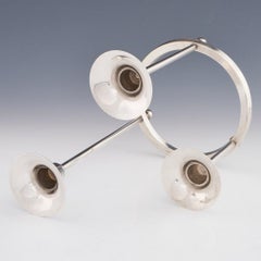 A WMF Stainless Steel Candelabrum, c1925