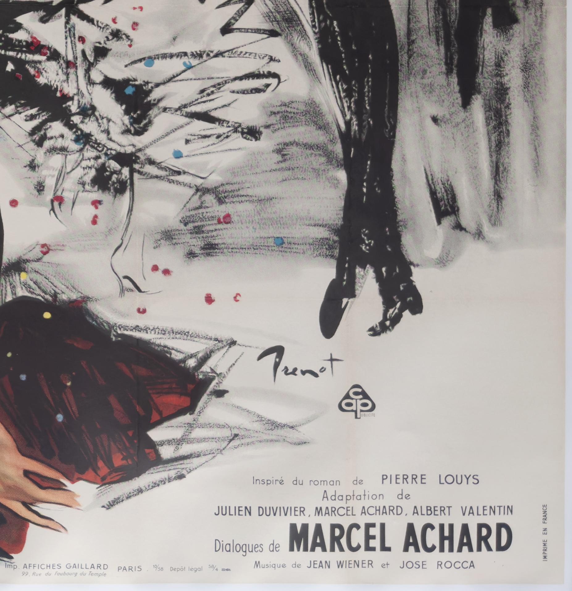 Affiche du double grand film français « A WOMAN LIKE SATAN » de 1959, YVES THOS en vente 2