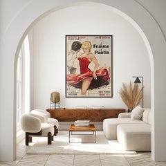 "A WOMAN LIKE SATAN" 1959 French Grande Film Movie Poster, YVES THOS