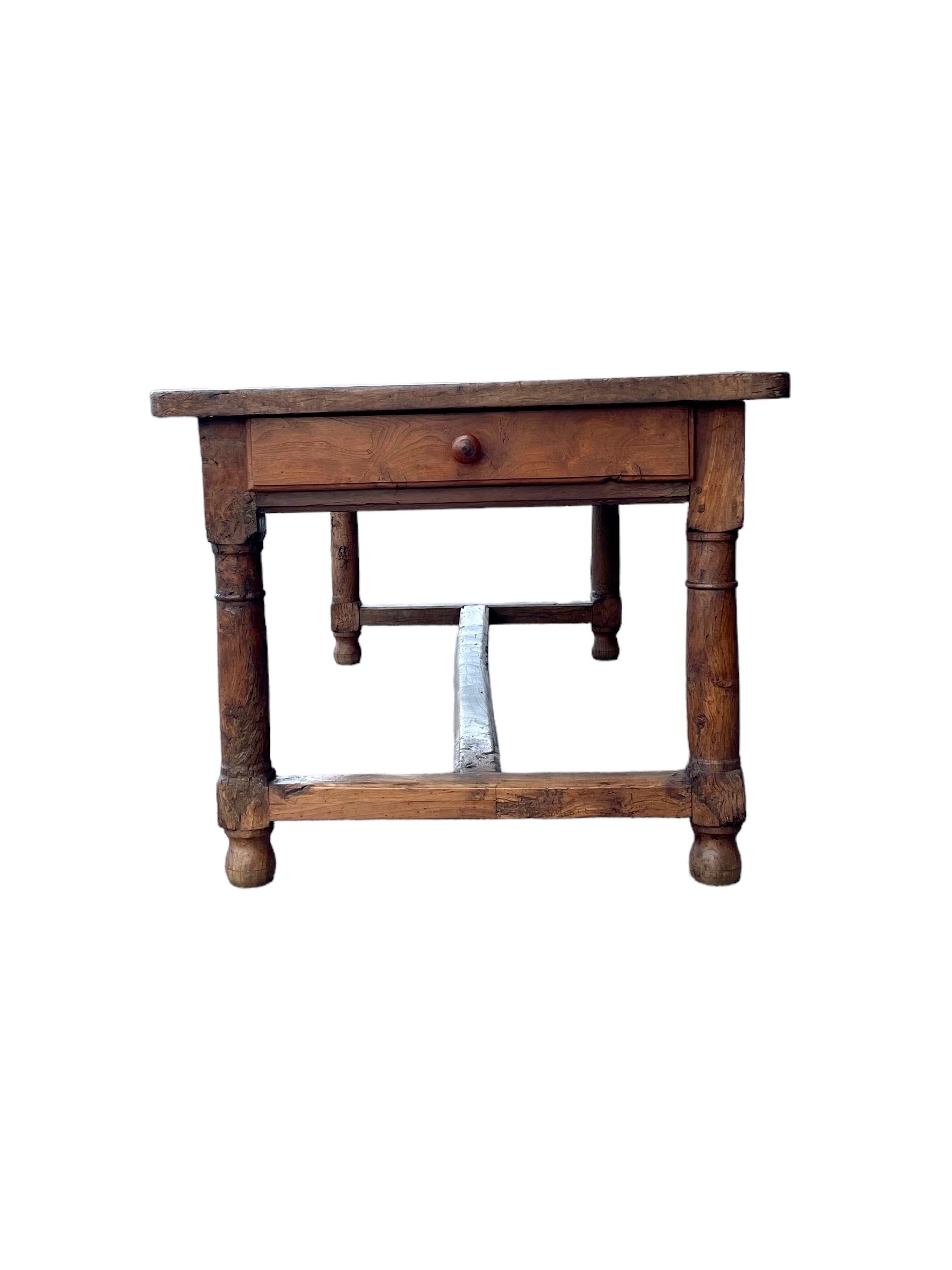 18th Century French Oak Farm House Table For Sale 1