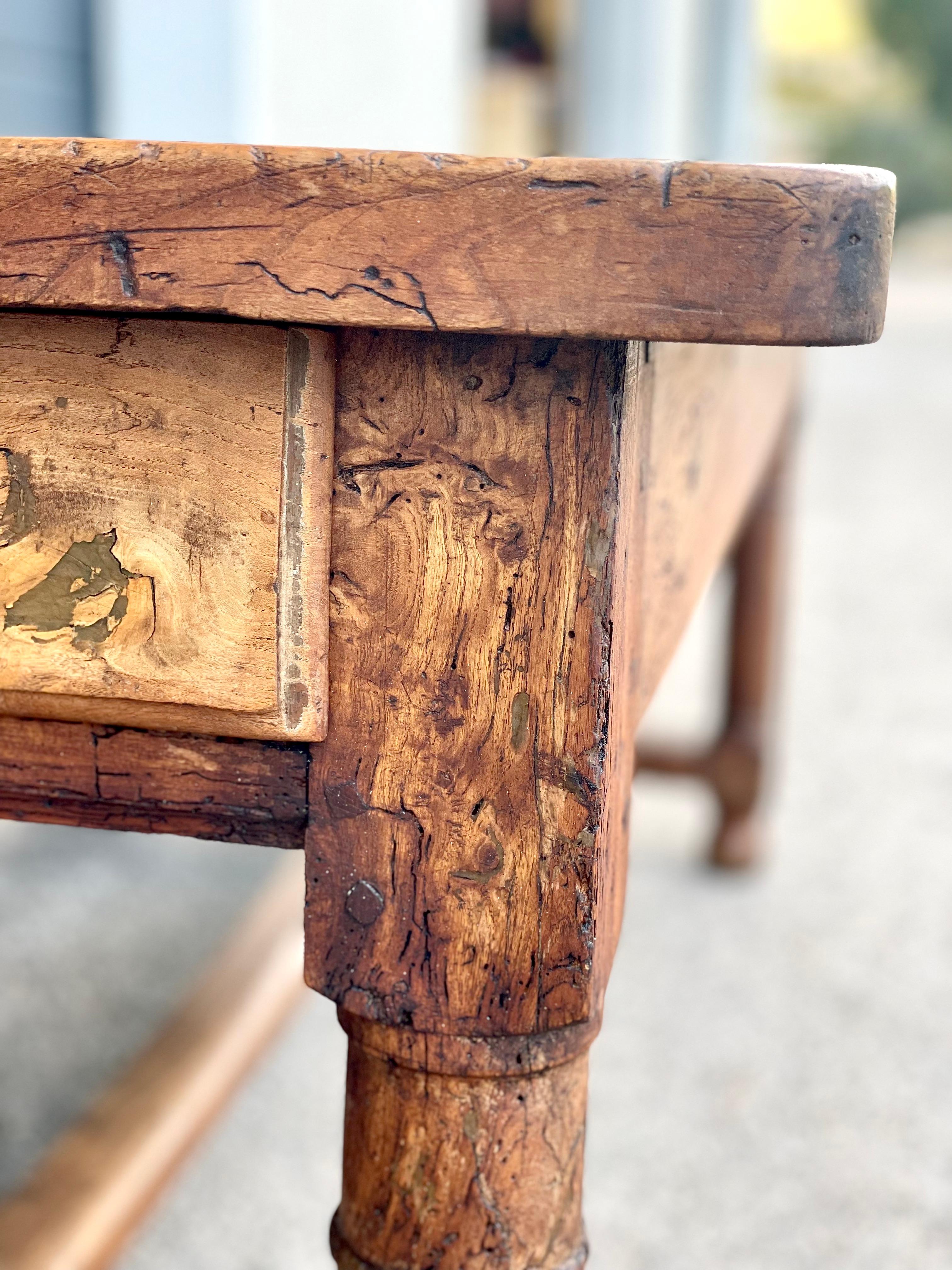 18th Century French Oak Farm House Table For Sale 3