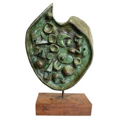 A wonderful 1950s signed abstract fibreglass sculpture by Ron Hitchins