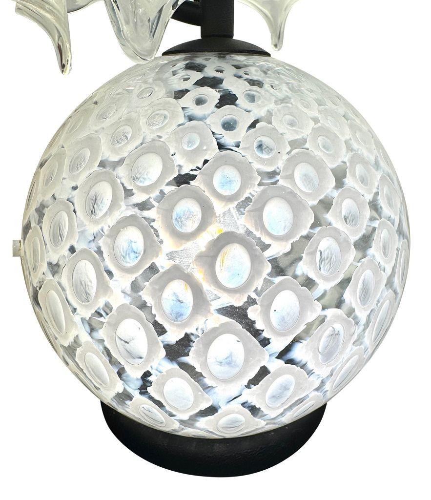 Fine XX secolo Una meravigliosa lampada a fazzoletto in vetro di Murano degli anni '70 di La Murrina in vendita