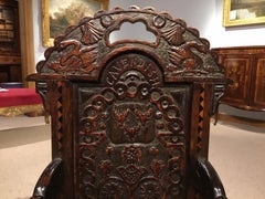 Wonderful and Rare Oak 17th Century Jacobean Period Child's Chair