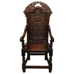 Wonderful and Rare Oak 17th Century Jacobean Period Child's Chair