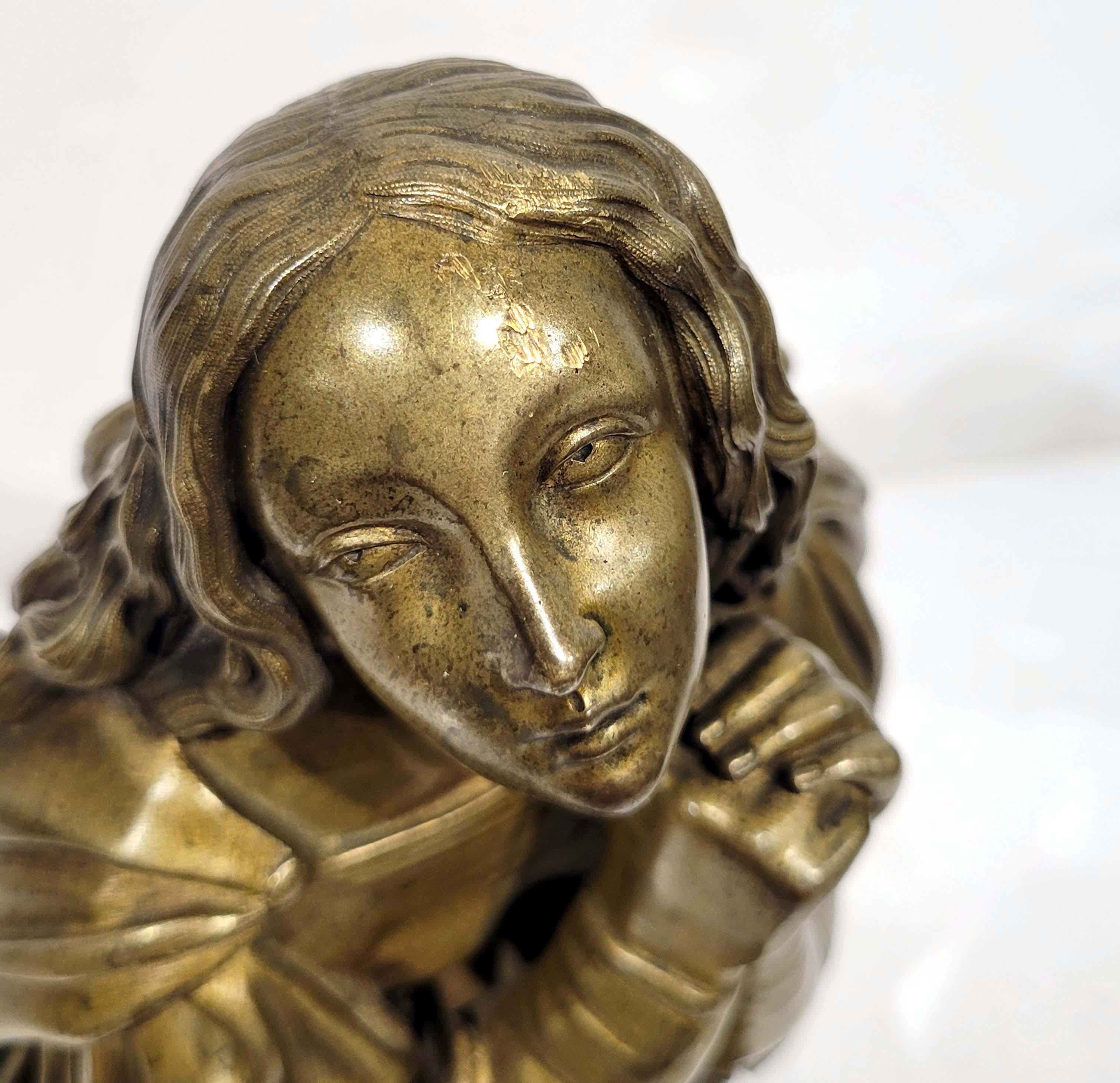 Wonderful Antique Bronze of Mary Magdalene, French, circa 19th Century 5