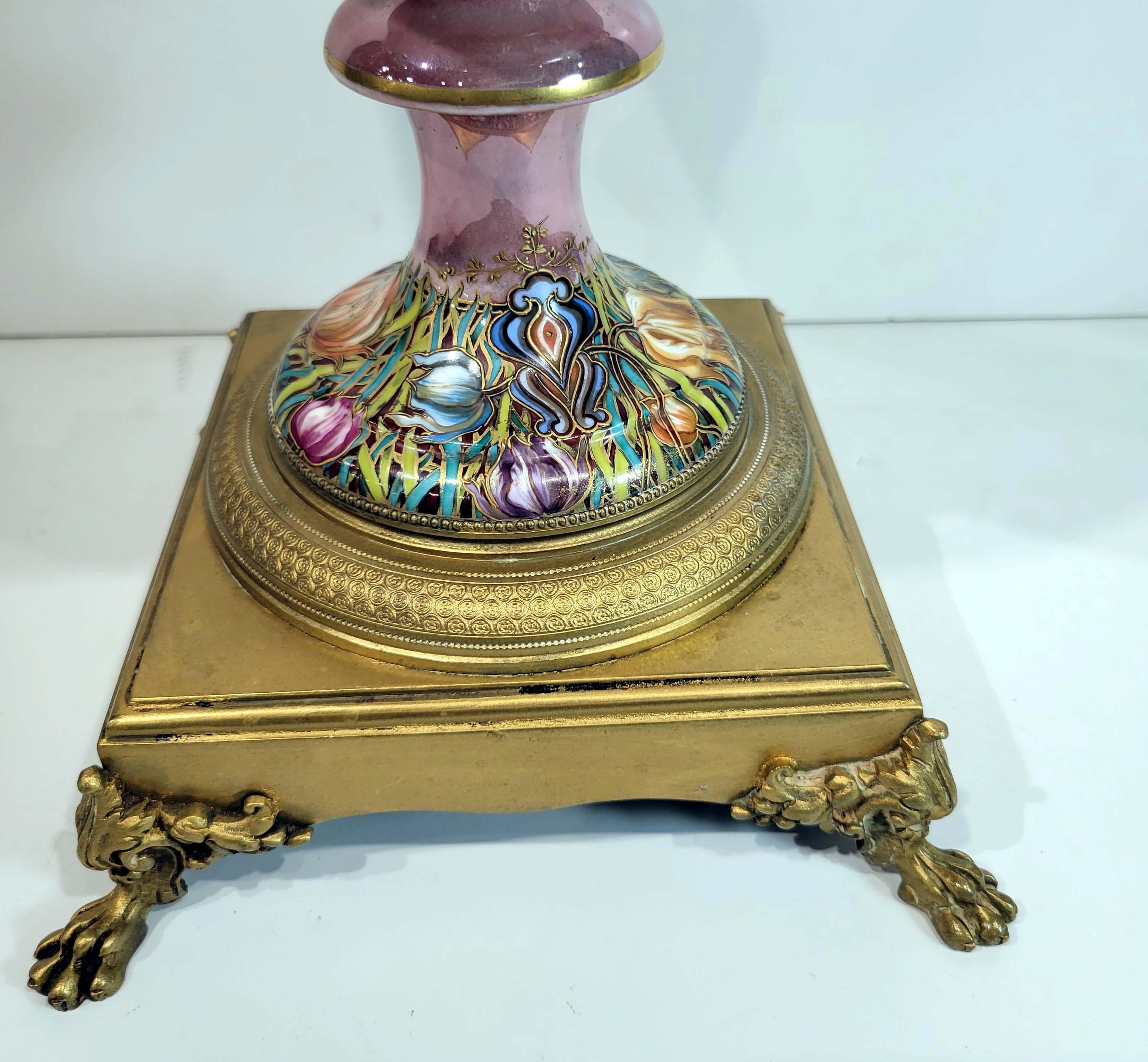 Wonderful Art Nouveau Sevres Poecelain Covered Vase 2