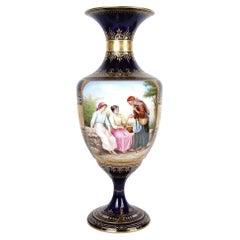 Wonderful Double Sided Royal Vienna Porcelain Vase