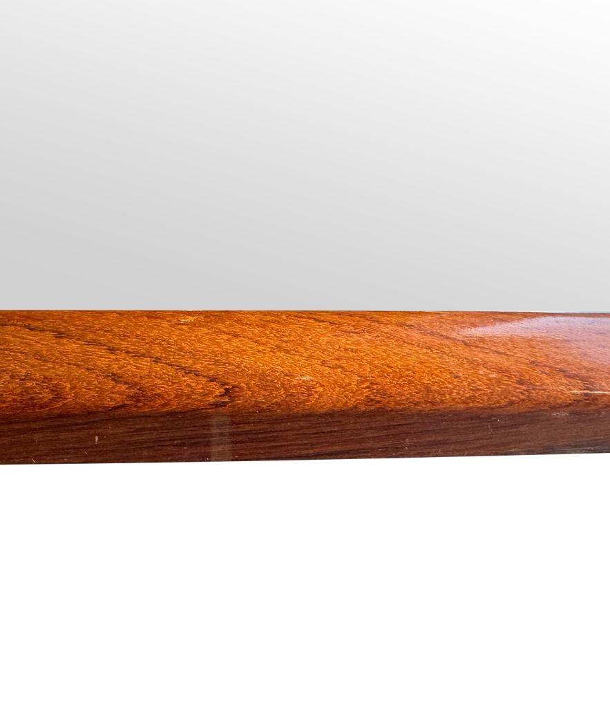 A wonderful, large Italian 1950s mirror by Ico Parisi with curved walnut frame For Sale 9