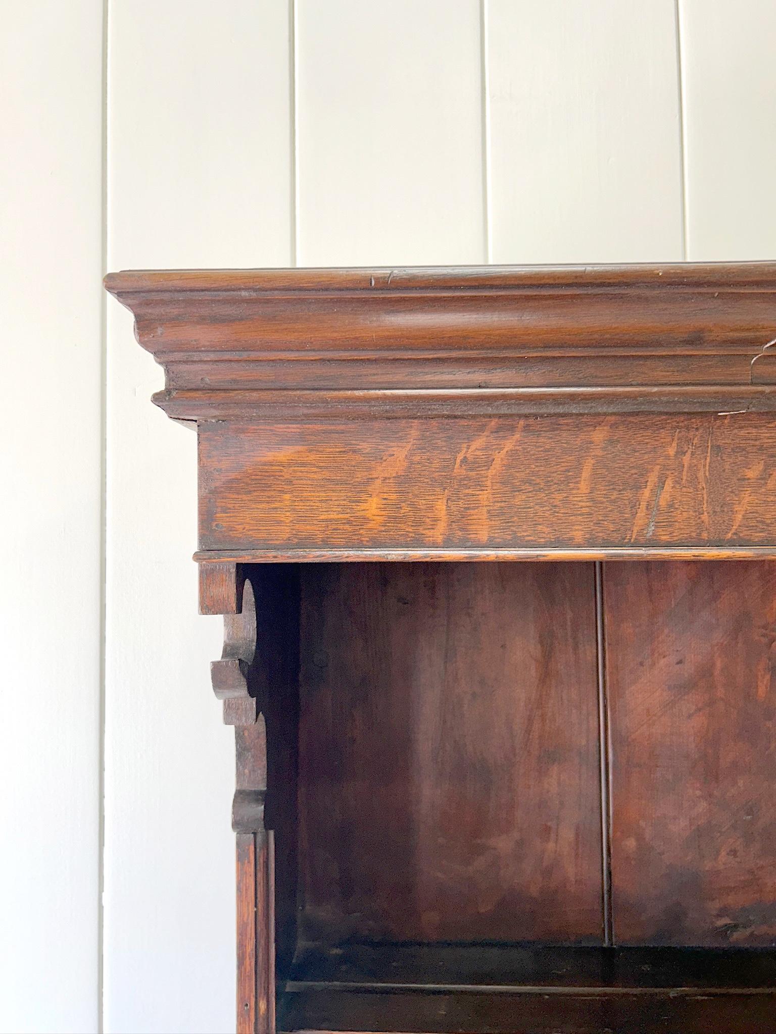 British A Wonderful Large Oak Welsh Dresser or Cupboard c1800