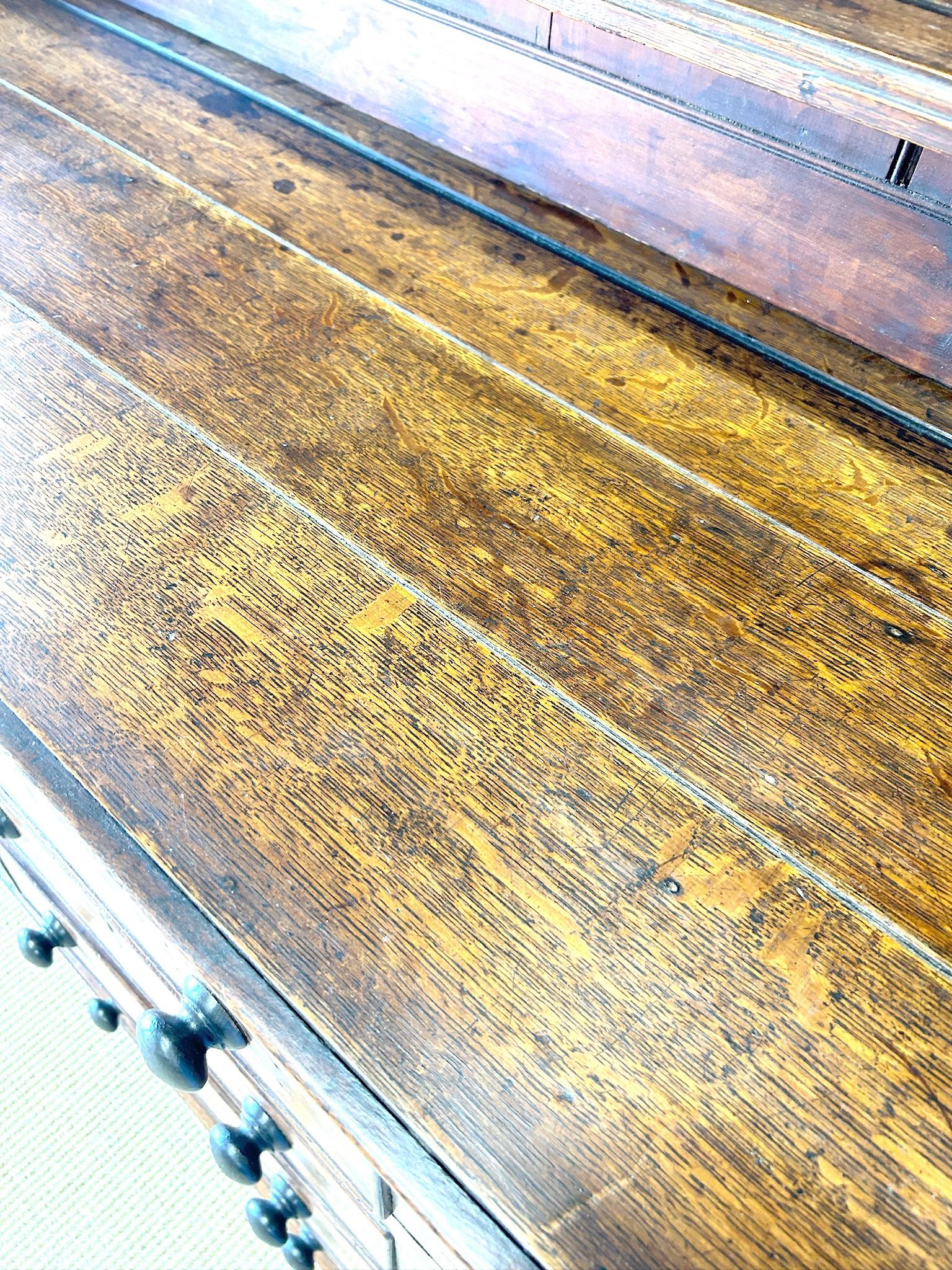 A Wonderful Large Oak Welsh Dresser or Cupboard c1800 2
