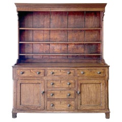 A Wonderful Large Oak Welsh Dresser or Cupboard c1800