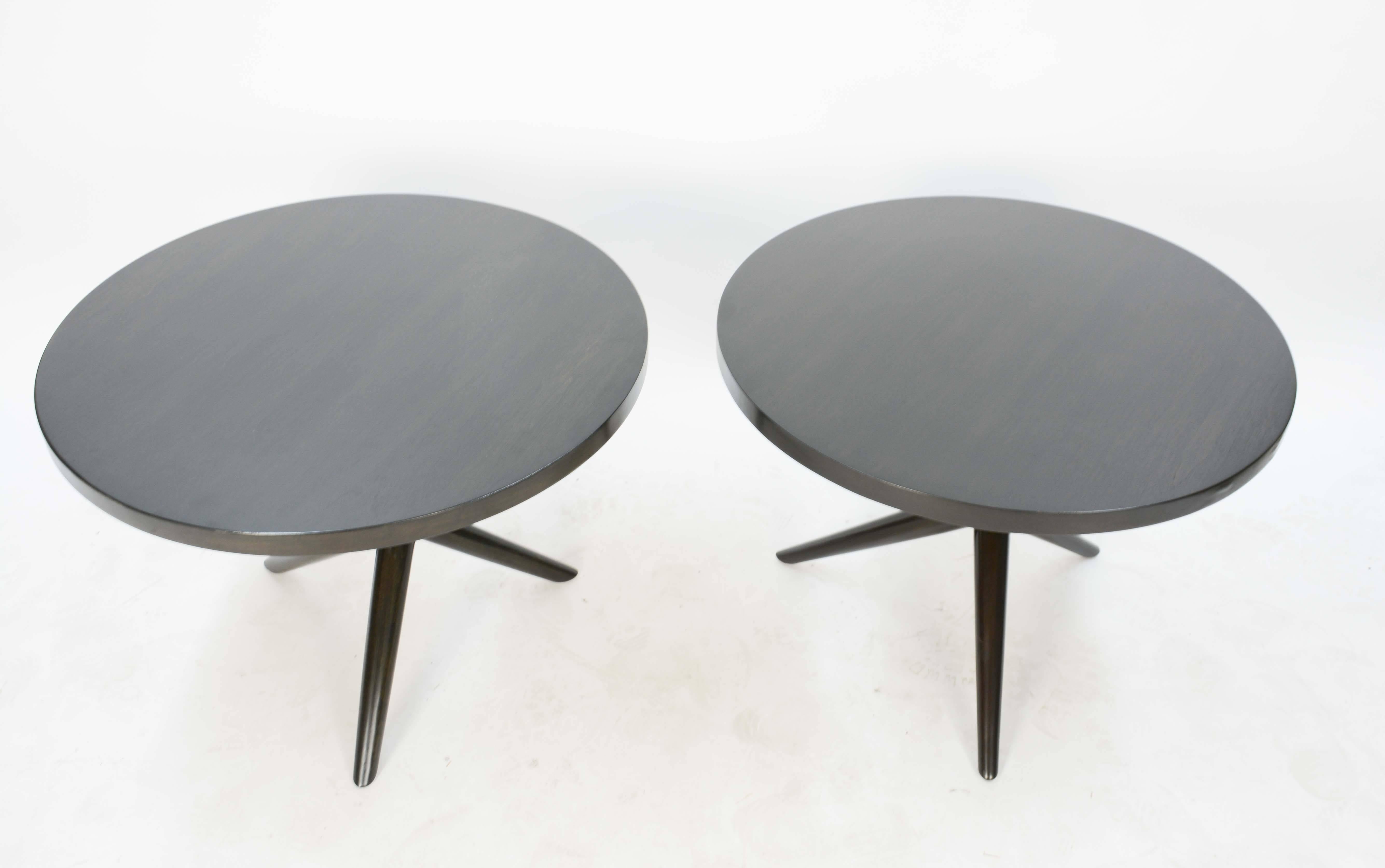 Mid-Century Modern Wonderful Pair of T.H. Robsjohn-Gibbings Jacks Side Table for Widdicomb