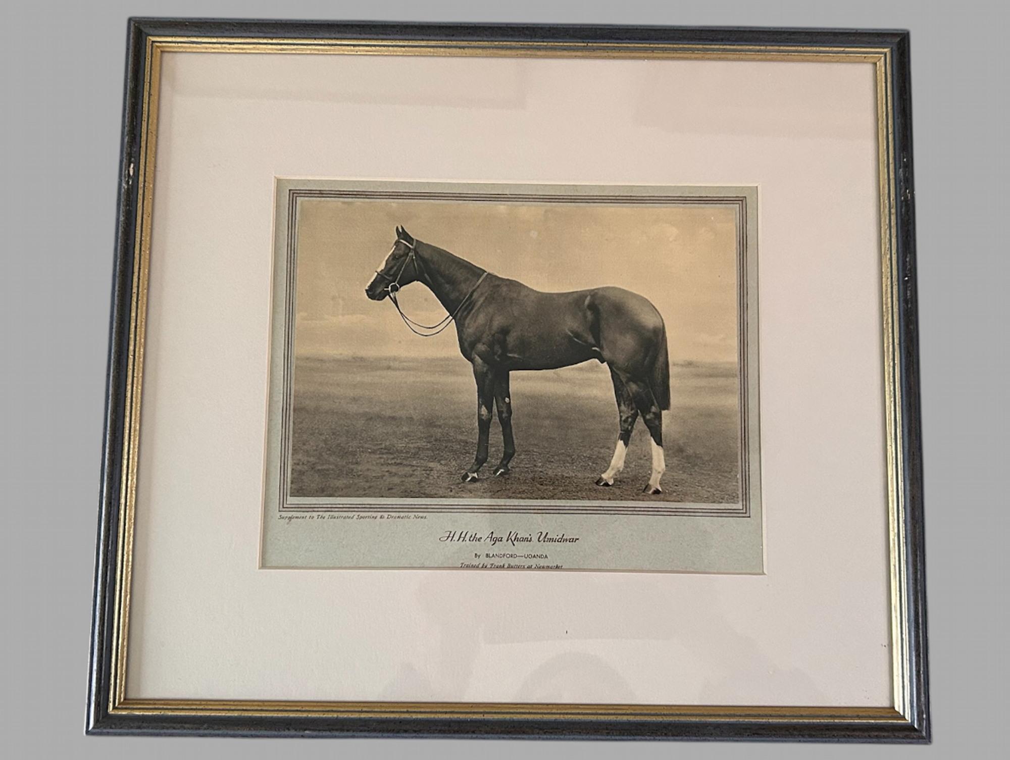 Milieu du XXe siècle Magnifique ensemble de huit célèbres chevaux de course encadré et émaillé 1933 en vente