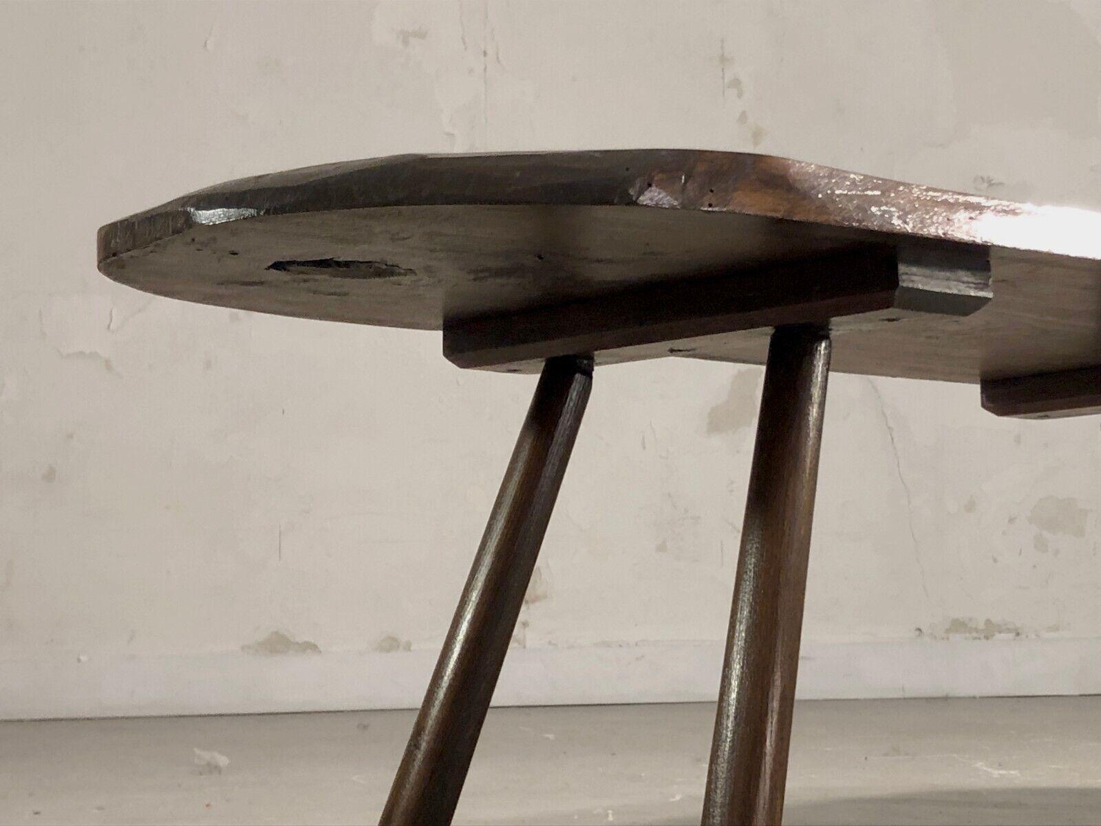 A Free-Form BRUTALIST RUSTIC MID-CENTURY-MODERN COFFEE TABLE, France 1950 For Sale 5