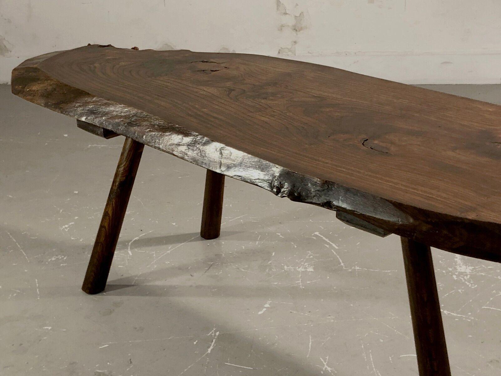 Mid-20th Century A Free-Form BRUTALIST RUSTIC MID-CENTURY-MODERN COFFEE TABLE, France 1950 For Sale