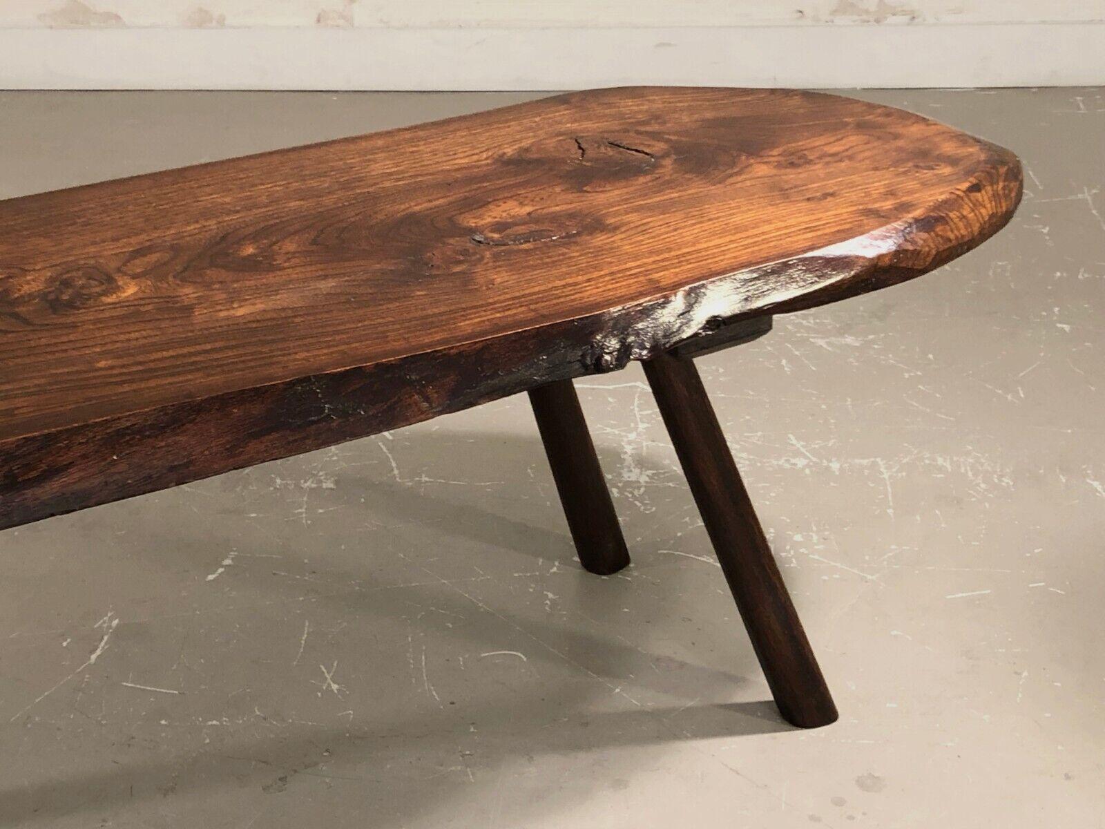 Wood A Free-Form BRUTALIST RUSTIC MID-CENTURY-MODERN COFFEE TABLE, France 1950 For Sale