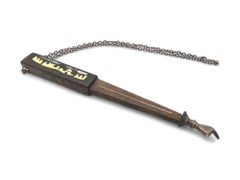 A Wood, Silver and Mother of Pearl Torah Pointer, New York 1990. Judaica
