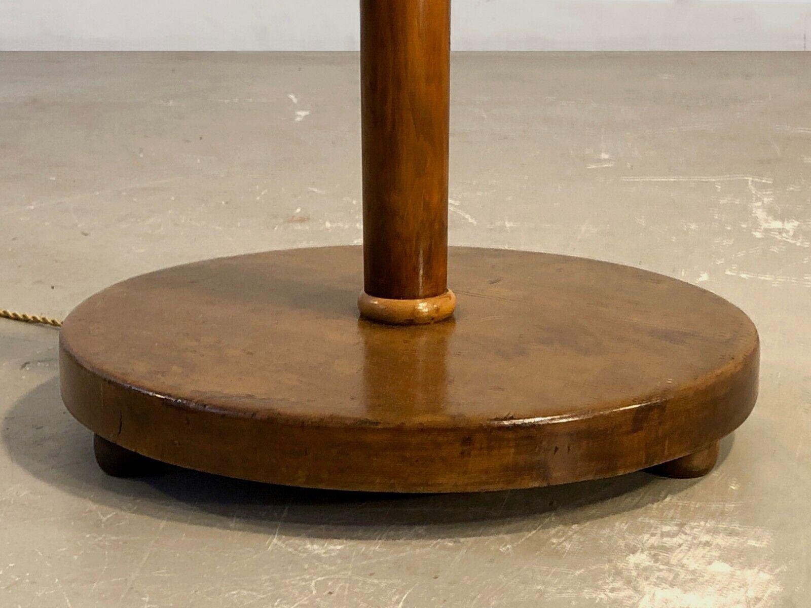 Mid-20th Century AN ART-DECO MODERNIST Wooden FLOOR LAMP in CHARLES DUDOUYT Style, France 1930 For Sale