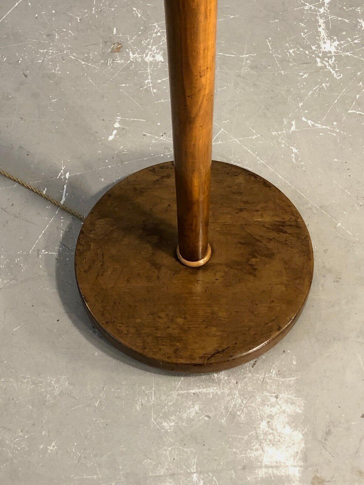 AN ART-DECO MODERNIST Wooden FLOOR LAMP in CHARLES DUDOUYT Style, France 1930 For Sale 2