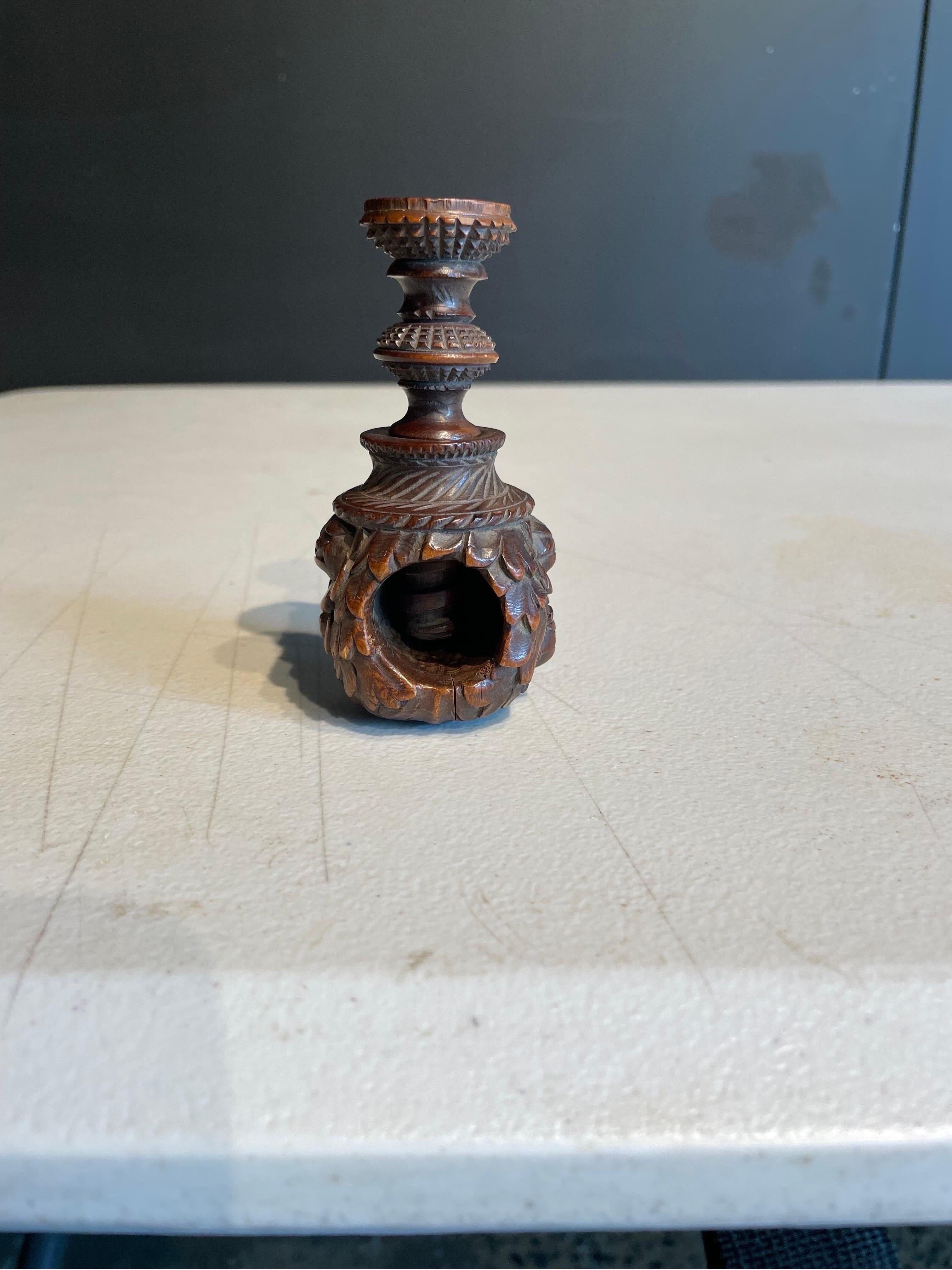 Hardwood A Wooden Carved Treen Nutcracker, 19th Century For Sale