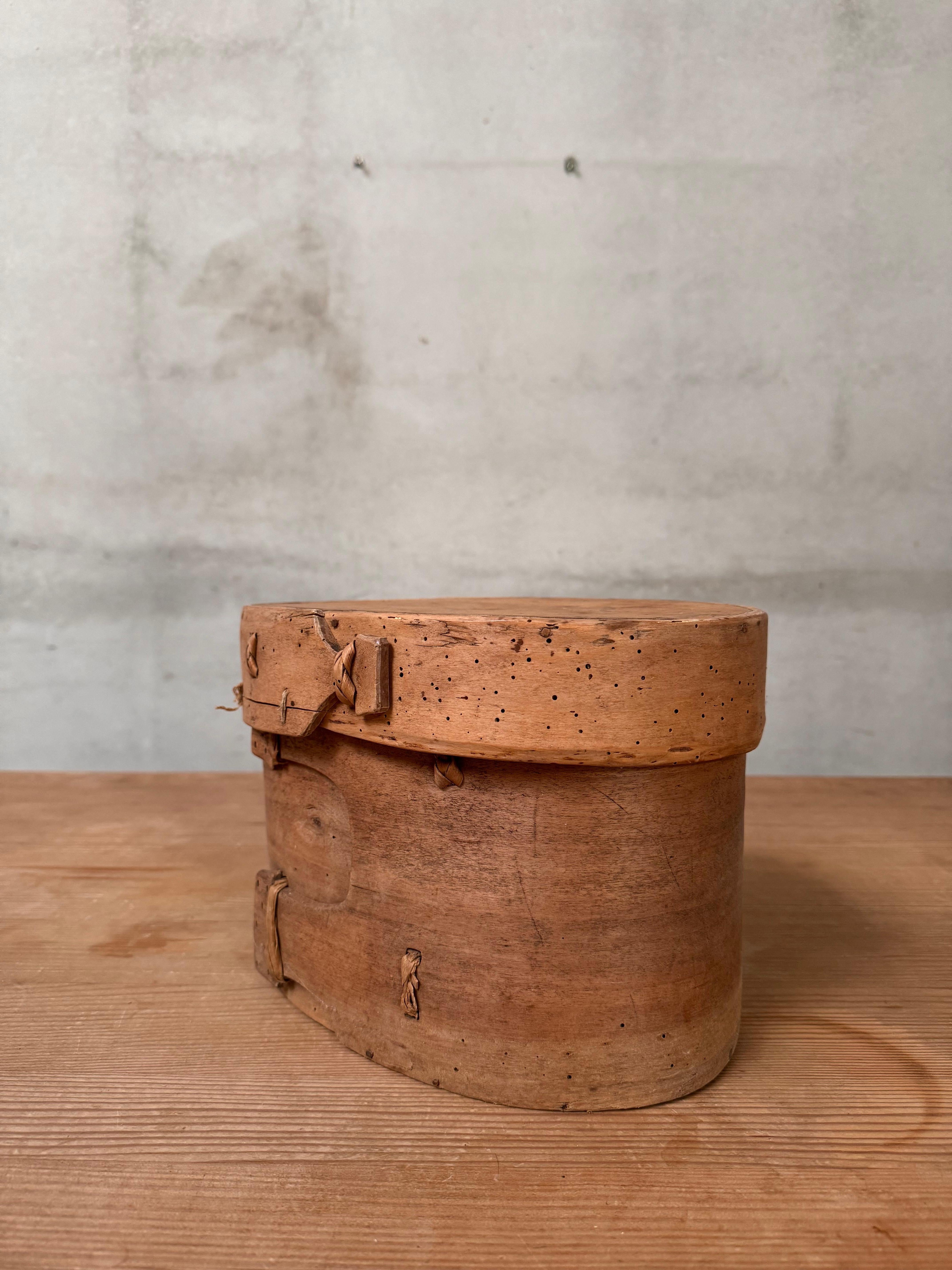 Swedish A wooden lockbox, 19th century. For Sale