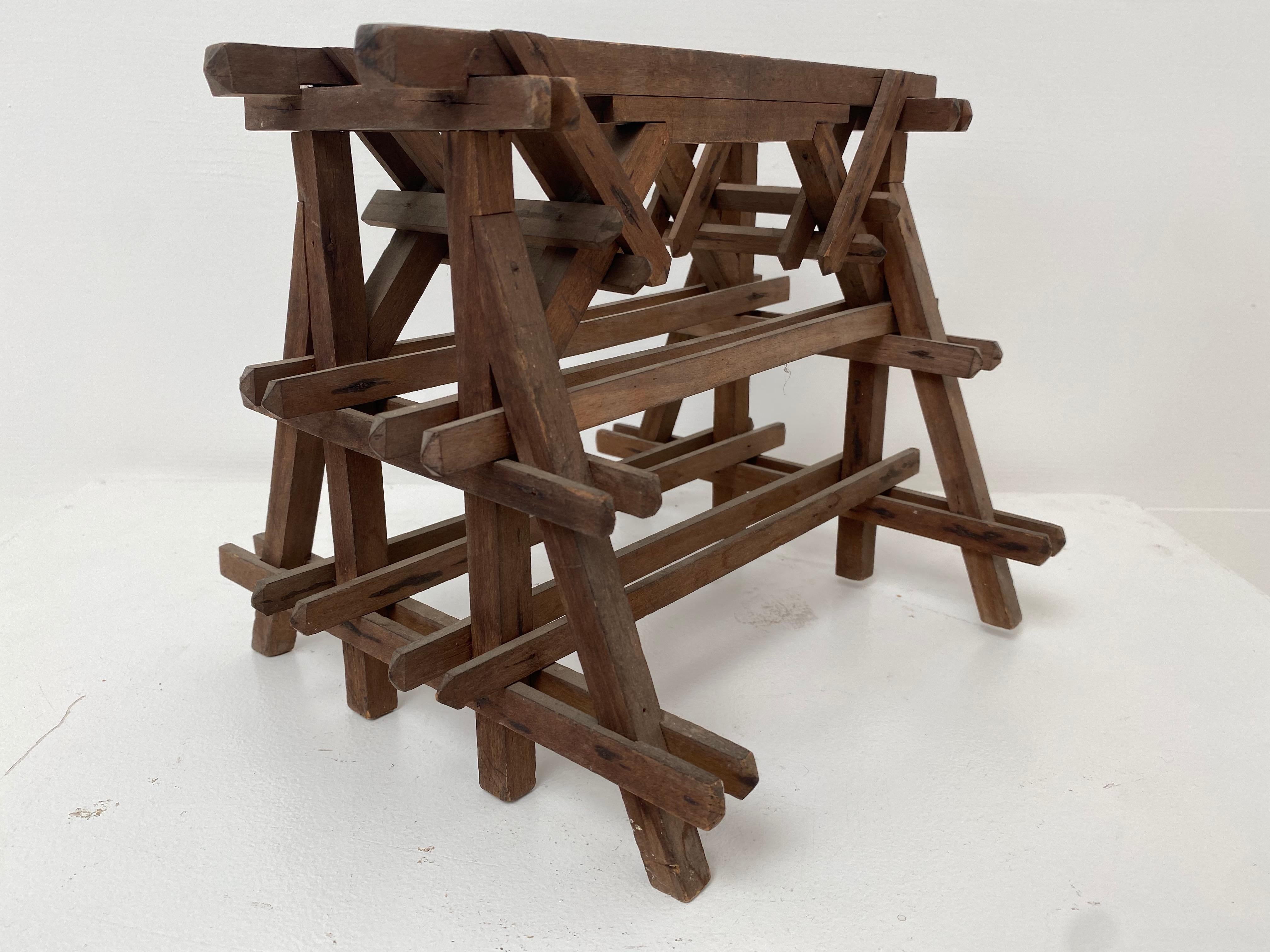 Holz-Matrixe, ein Architektenmodell (20. Jahrhundert) im Angebot
