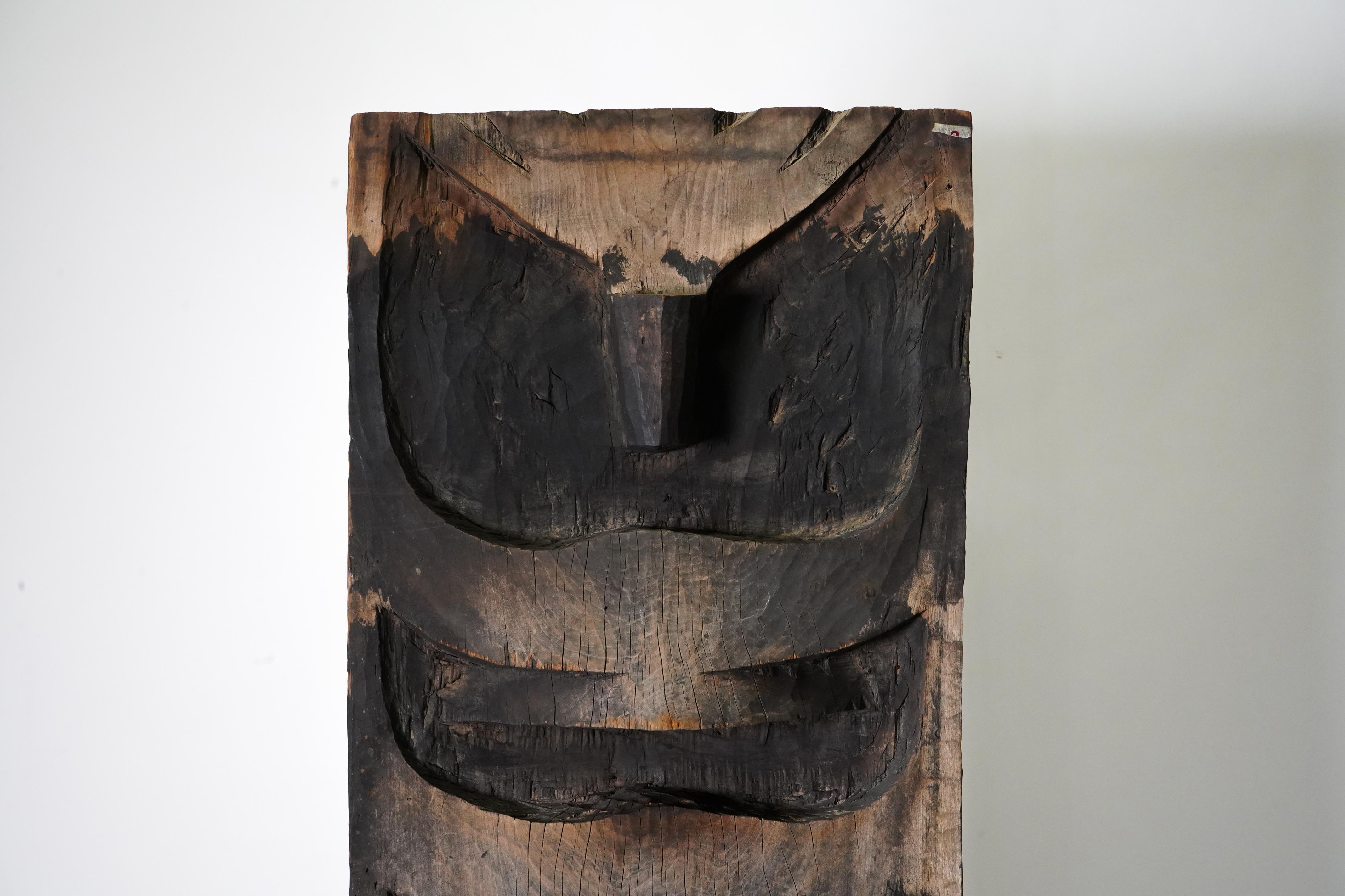20th Century A Wooden Naga-Tribe Totem