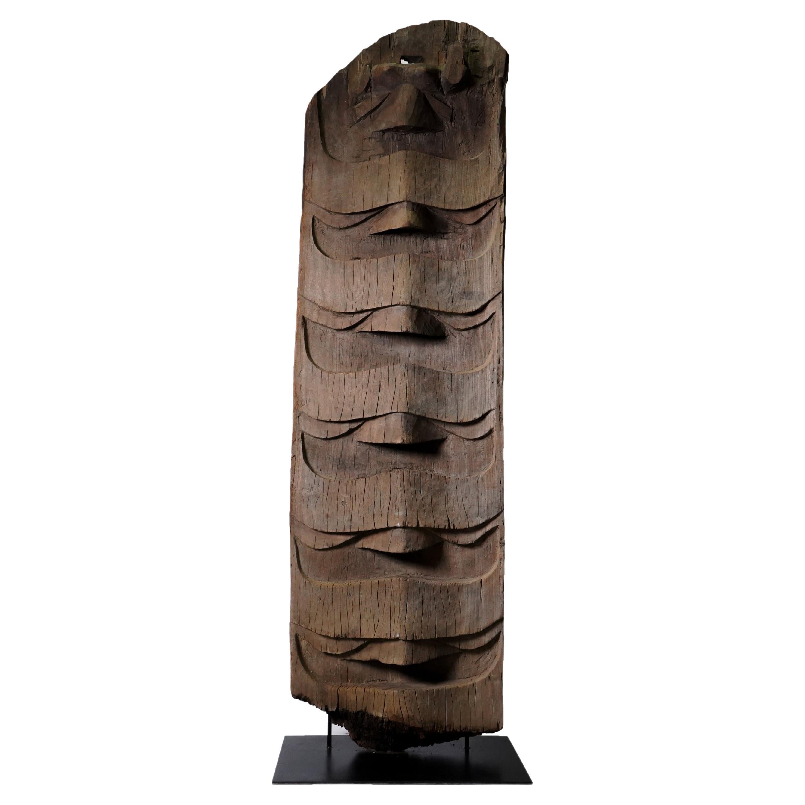 Wooden Naga-Tribe TOTEM