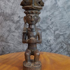 A wooden statue Siraha Salawa nobel Nias Ancestor Figure Indonesia