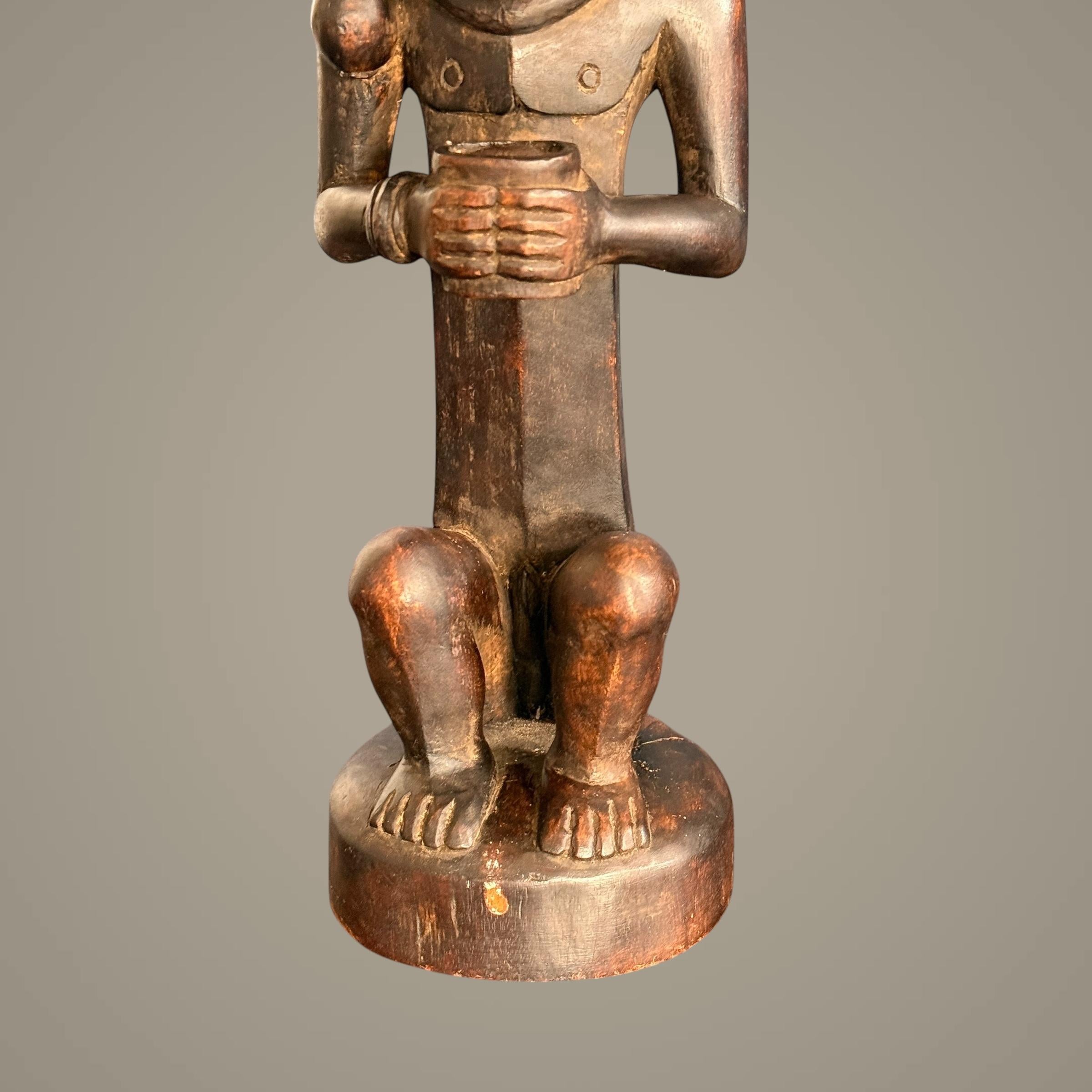 Indonesian A wooden statue Siraha Salawa nobel Nias Ancestor Figure Indonesia For Sale
