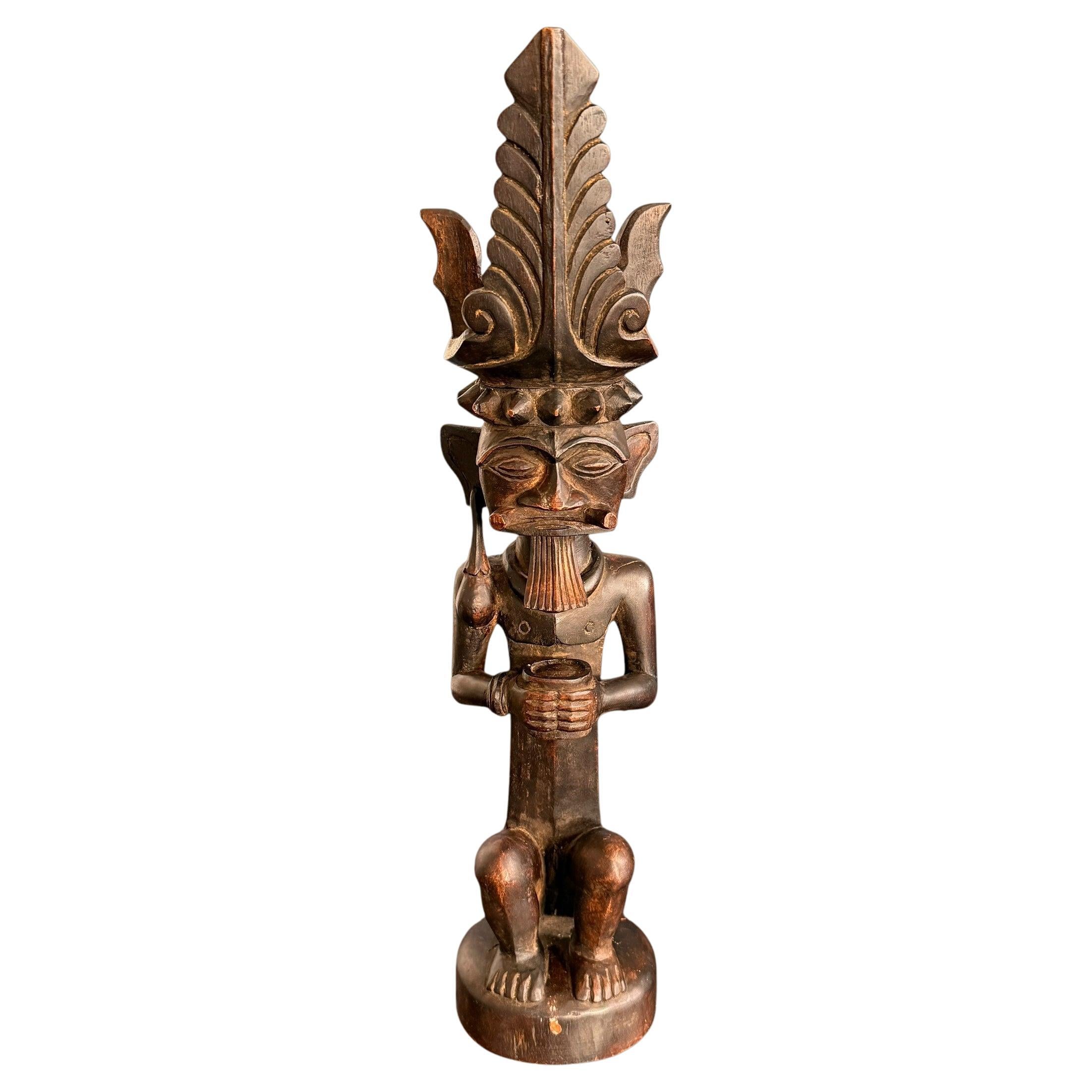 A wooden statue Siraha Salawa nobel Nias Ancestor Figure Indonesia