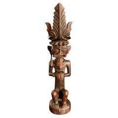 A wooden statue Siraha Salawa nobel Nias Ancestor Figure Indonesia
