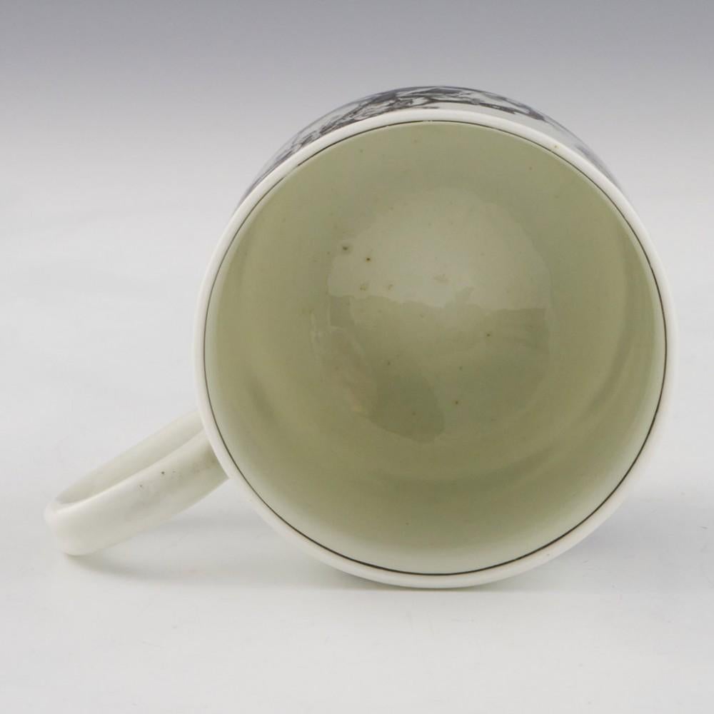 Tasse à café et soucoupe en porcelaine de Worcester imprimé Hancock L'Amour, vers 1760 en vente 5