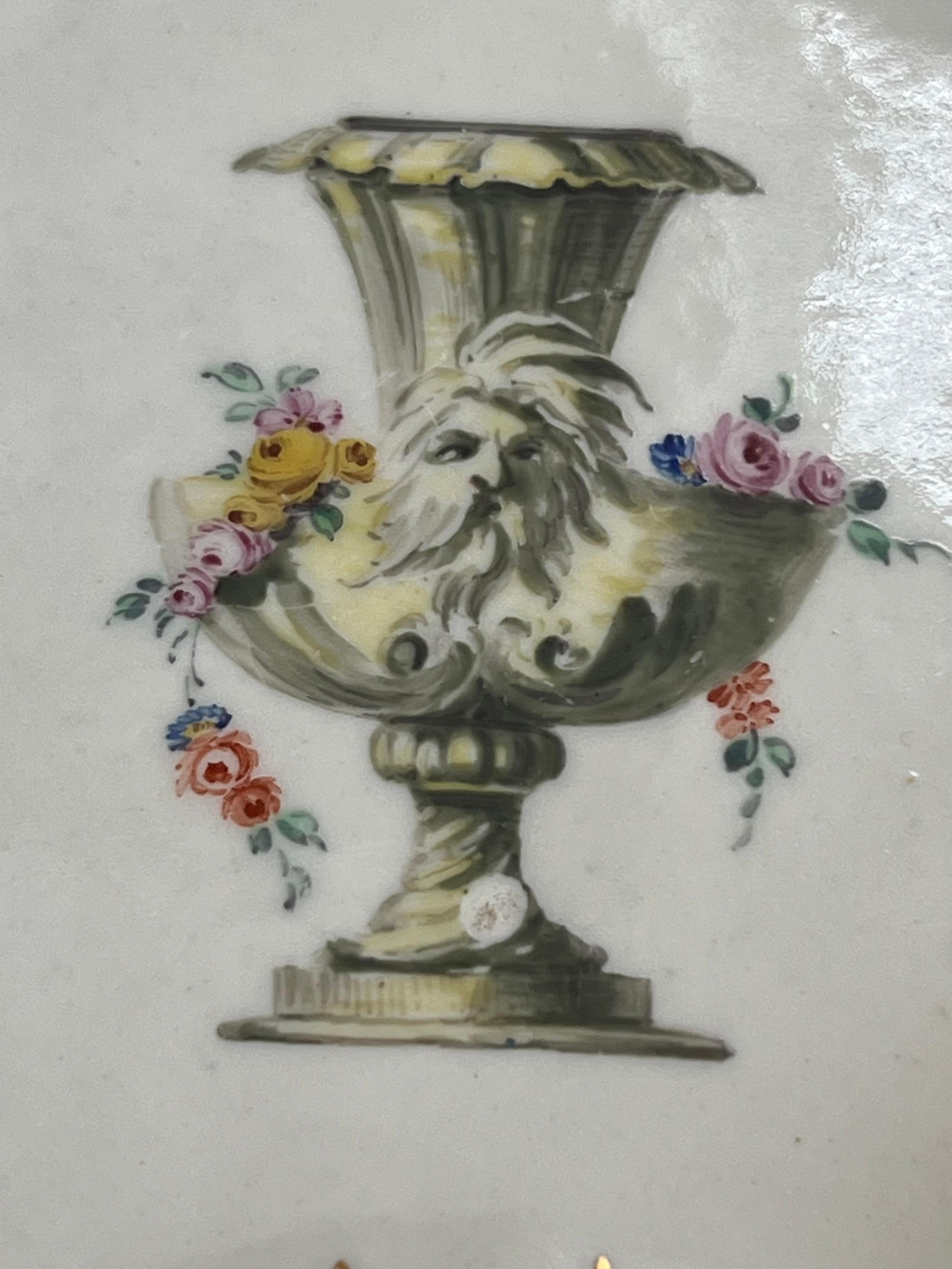 18th Century and Earlier Worcester Porcelain James Giles Studio Decorated Dish, C.1770