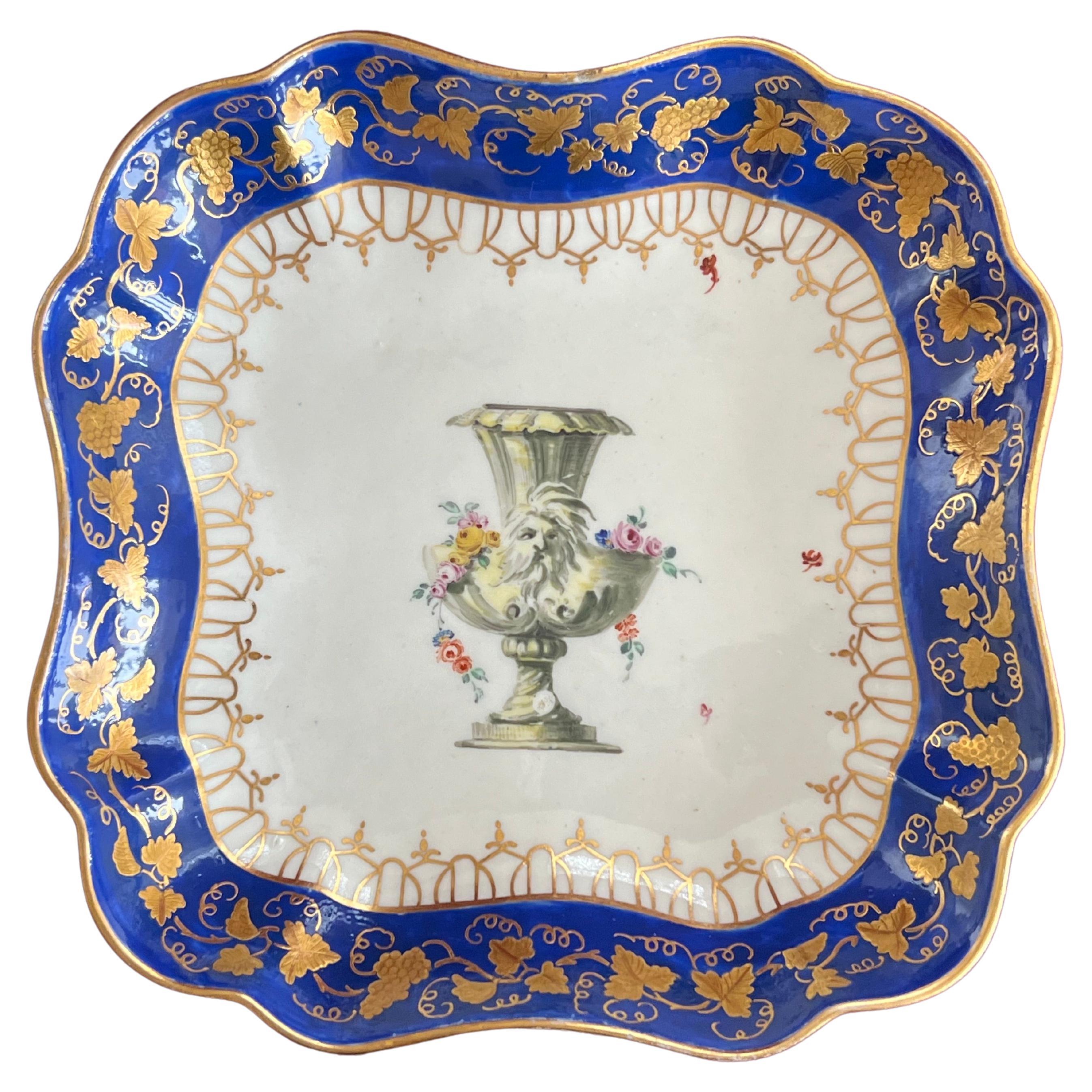 Worcester Porcelain James Giles Studio Decorated Dish, C.1770