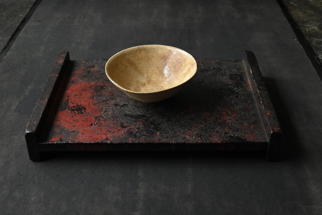 Lacquered A workbench used by a Japanese lacquerware craftsman/wall-hanging object/20th