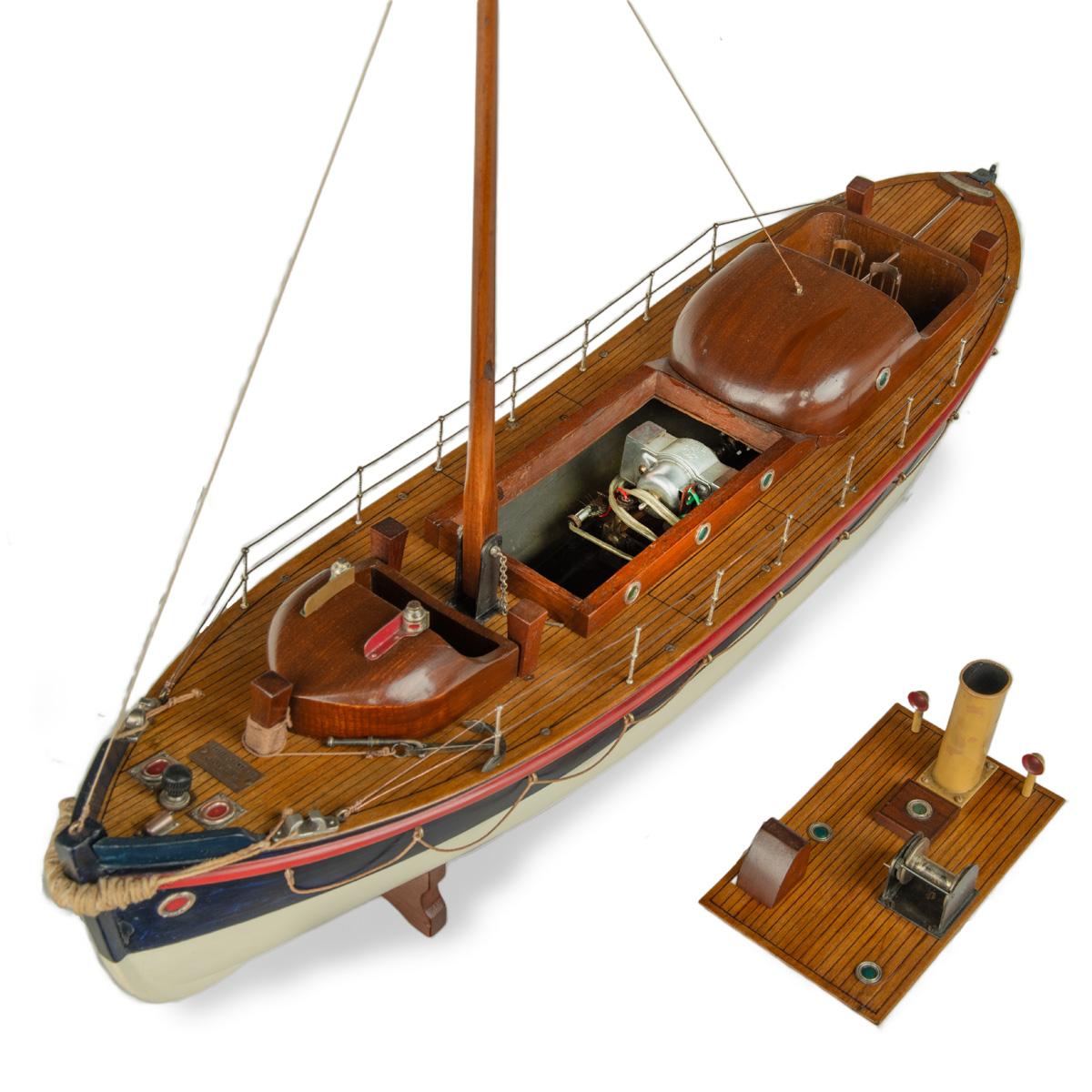 Boxwood A working model of a motor lifeboat by Bassett-Lowke