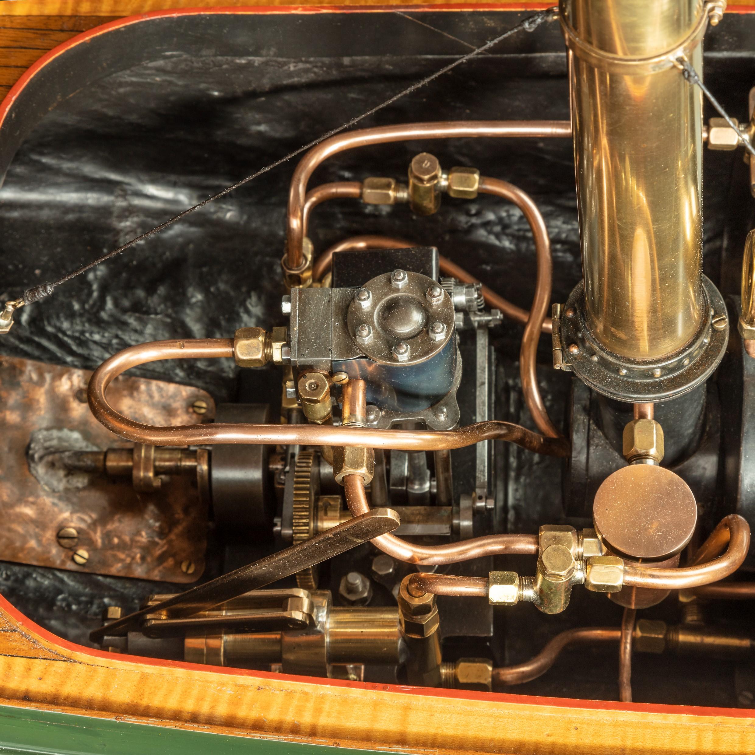 Early 20th Century Working Model of a Steam Launch Circa 1920