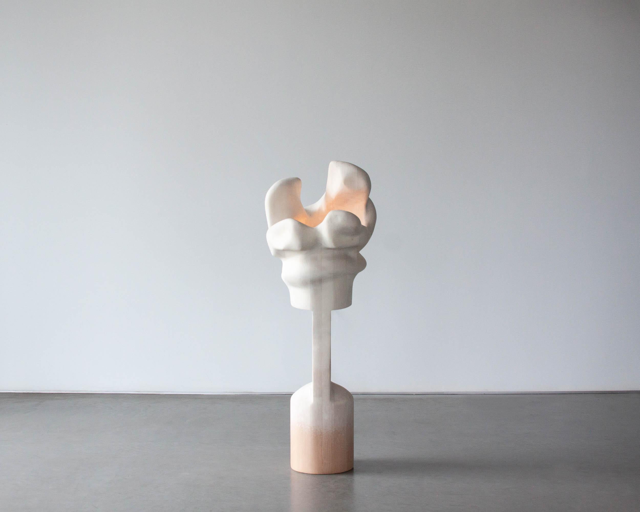Vincent Pocsik’s sculptural works are a study of human form abstracted down to the point of its most transformative power. Flesh twists, contracts, pushes against bones and skin and sinew, giving way to transformations of the self and the body that