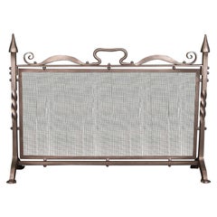 Antique A Wrought-Iron Fire Screen Circa 1900