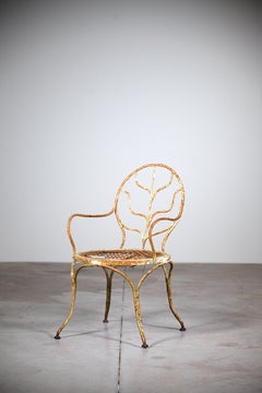 A Wrought-Iron Garden Armchair by Durenne Foundry France 1920's