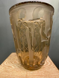 Yellow Art Deco Daum Vase