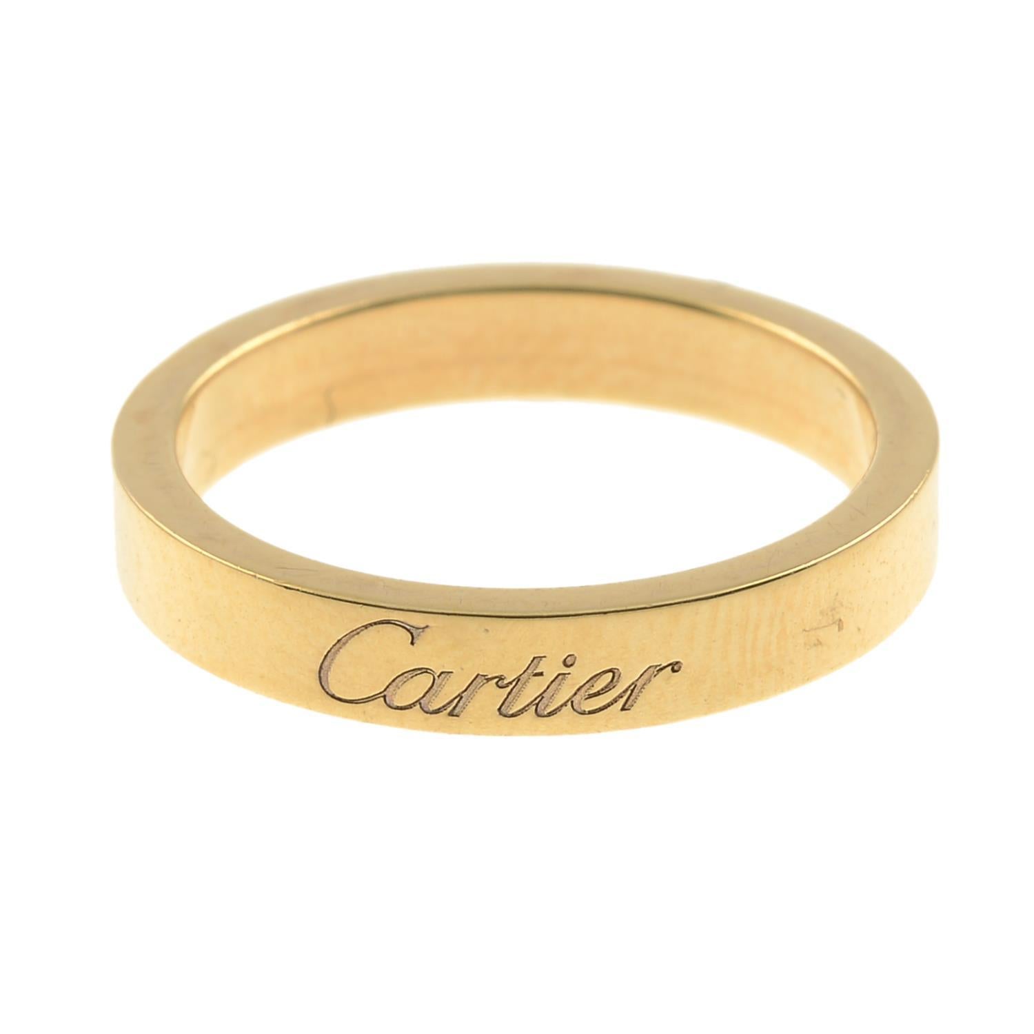 Contemporary Yellow Gold Band Ring by Cartier