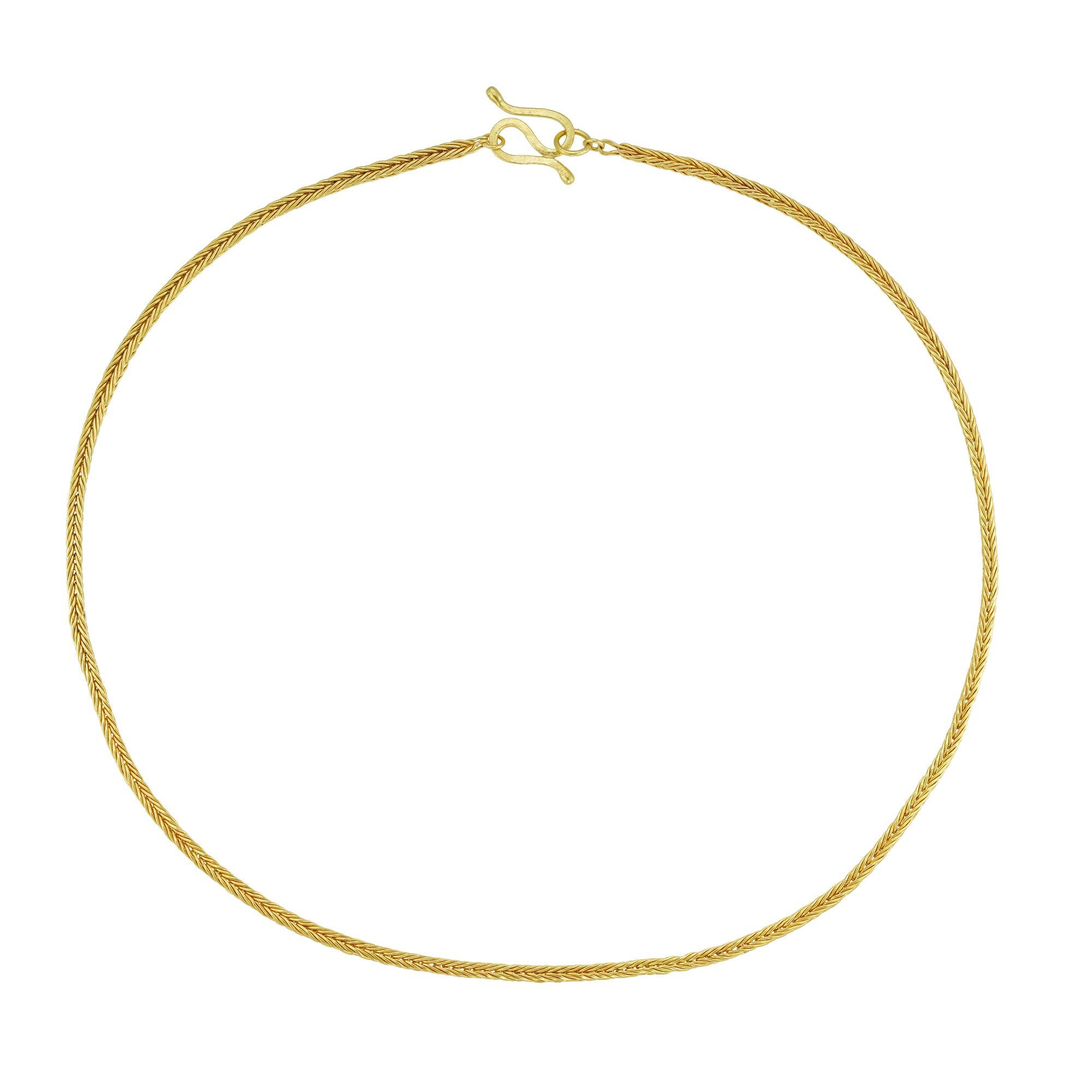 Eine Gelbgoldkette 24,8gr 46,5cm von AKELO (Neoetruskisch) im Angebot