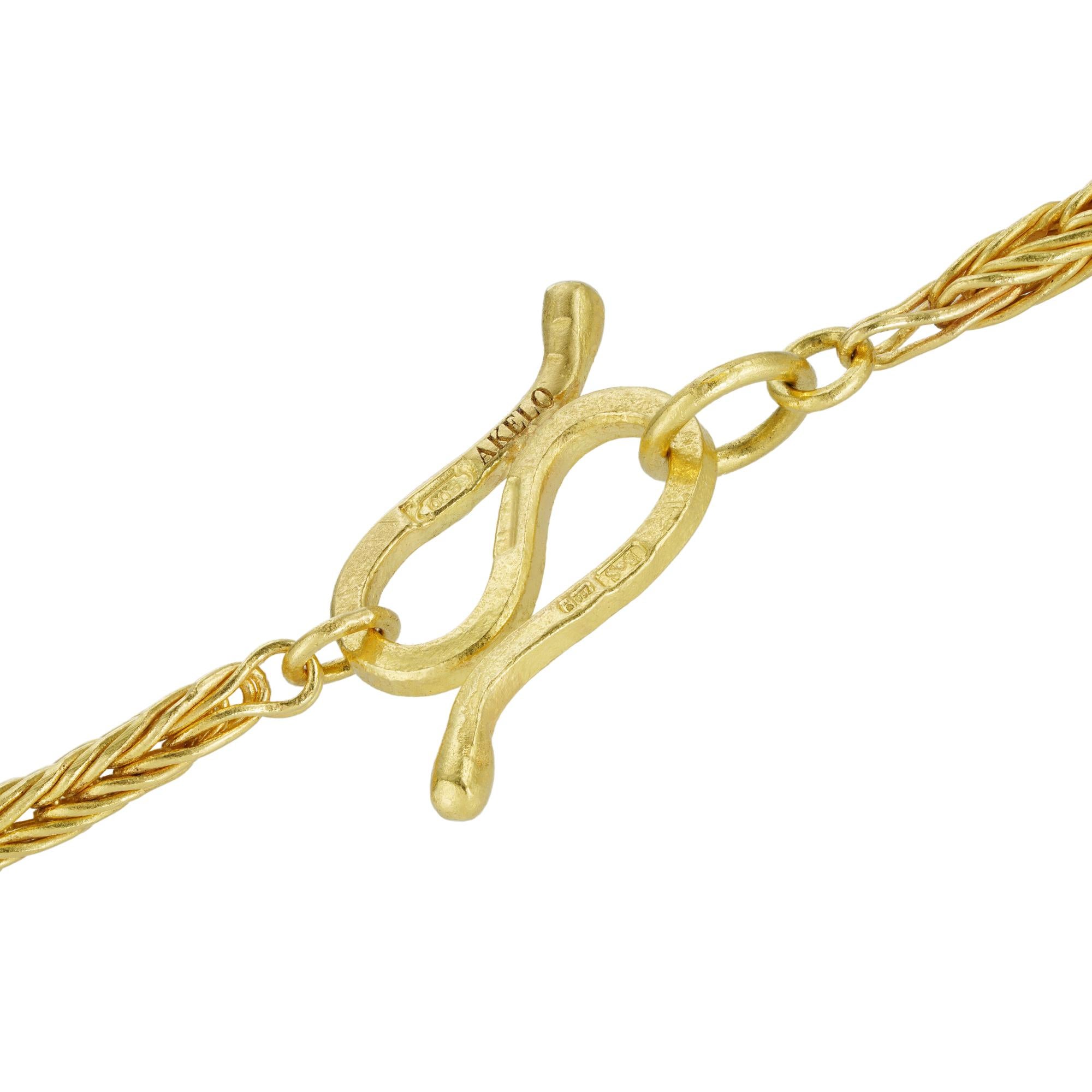 Eine Gelbgoldkette 24,8gr 46,5cm von AKELO im Zustand „Neu“ im Angebot in London, GB